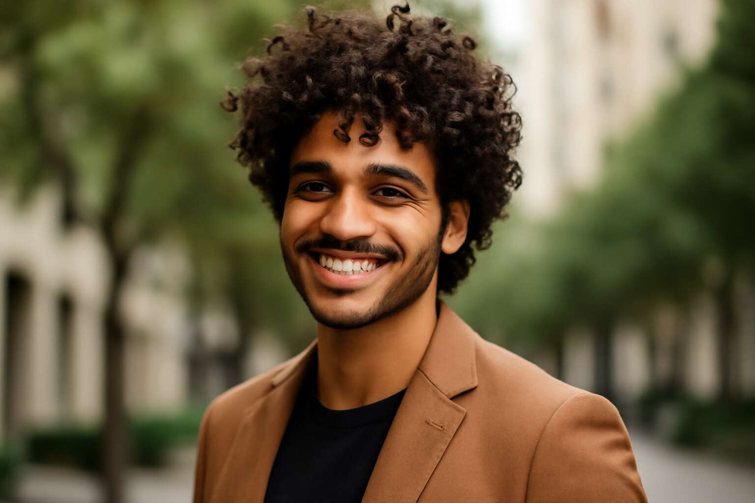 curly hair styles men
