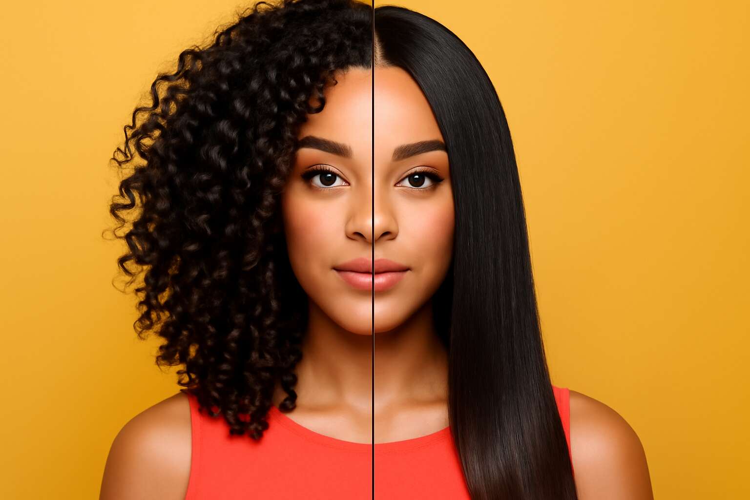 curly hair versus straight hair