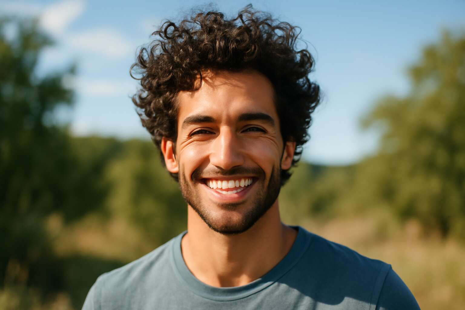 curly hair on men