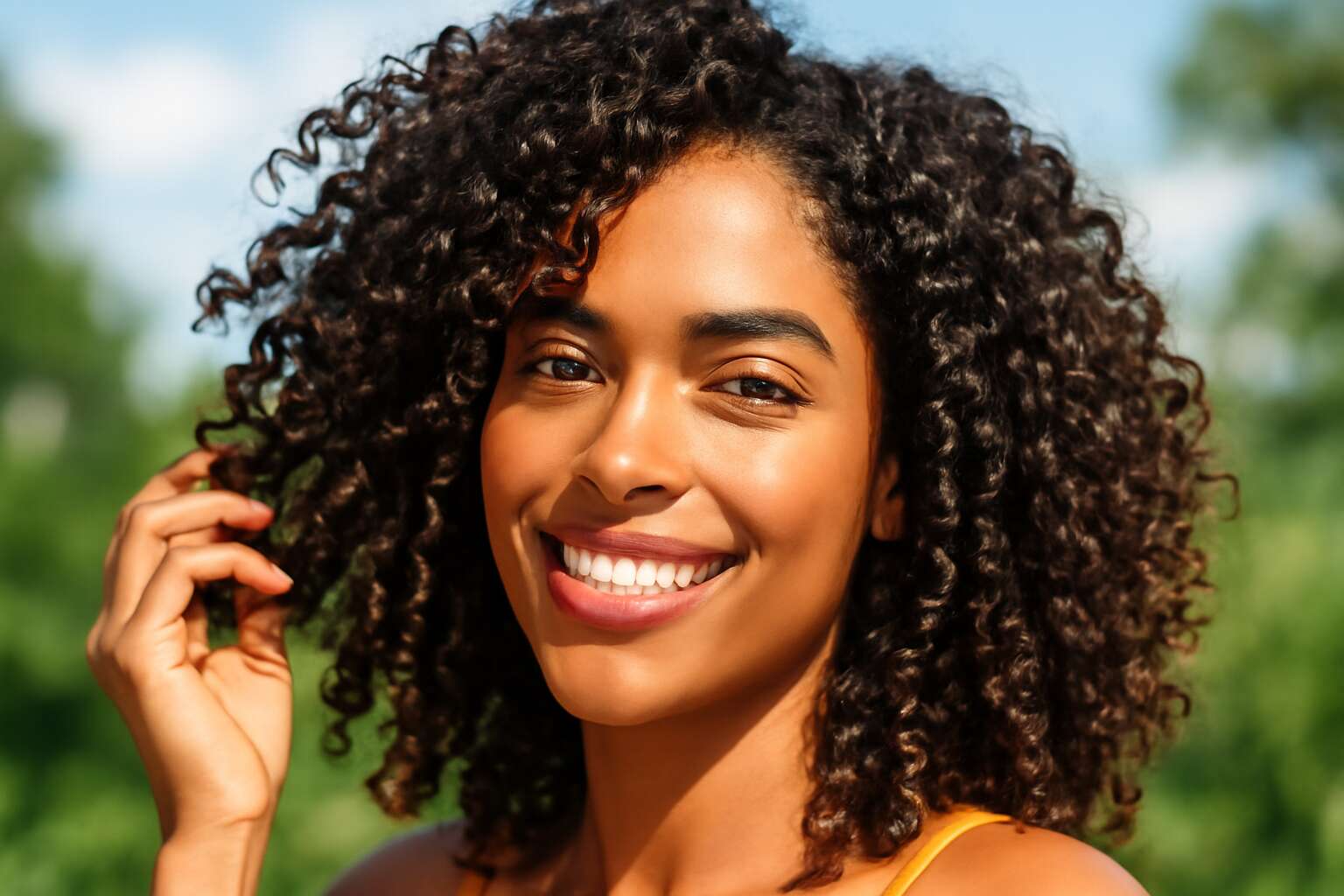 curly hair routine
