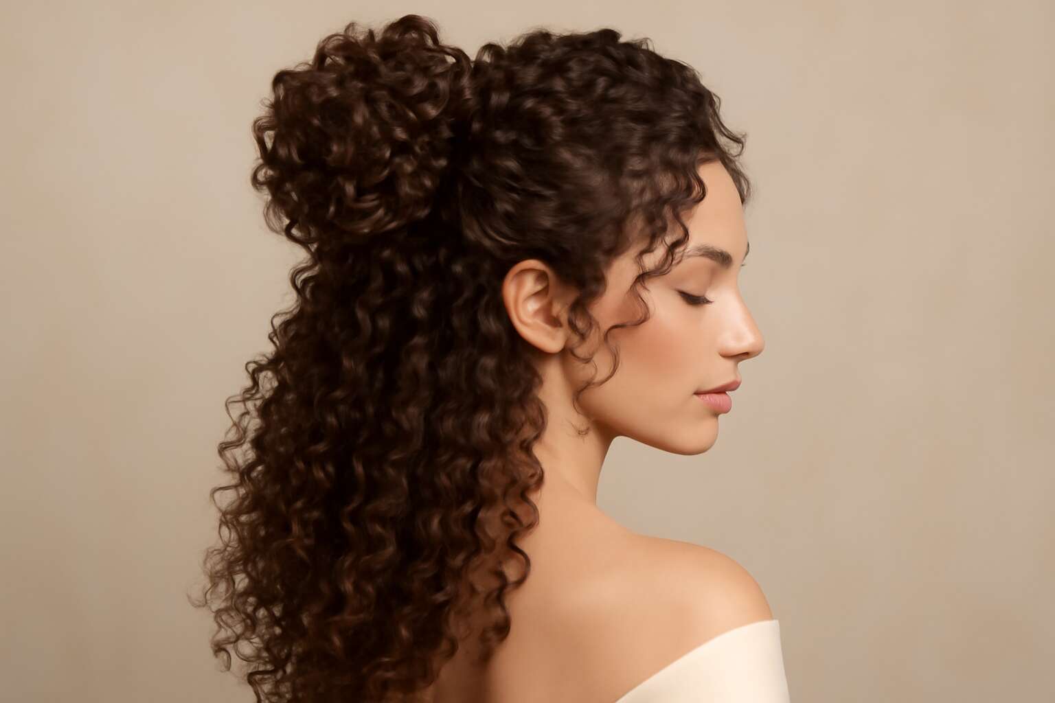 curly hair piece styles