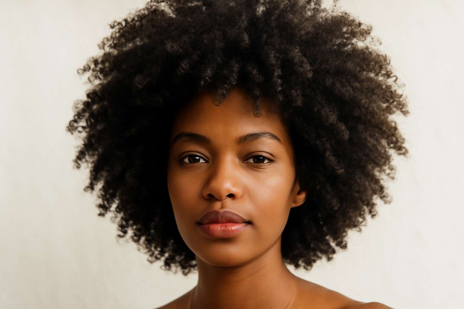afro curly hair style
