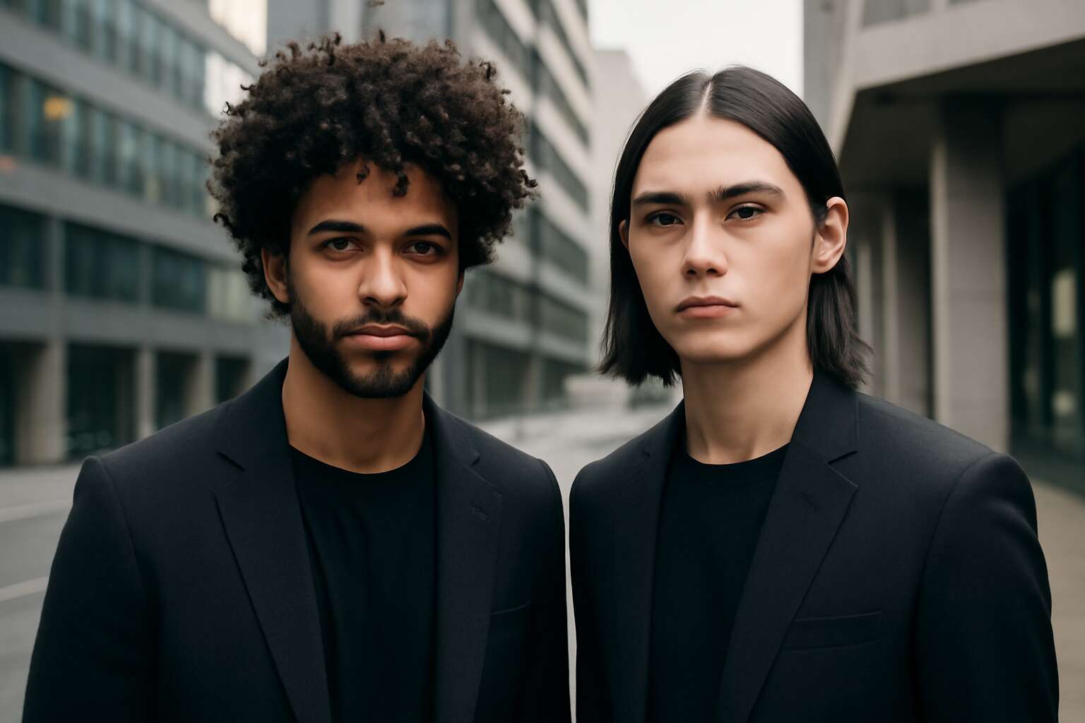 curly hair vs straight hair men
