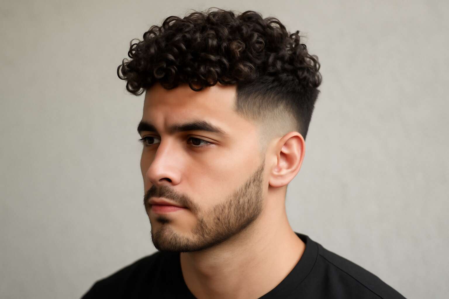 haircut curly hair men