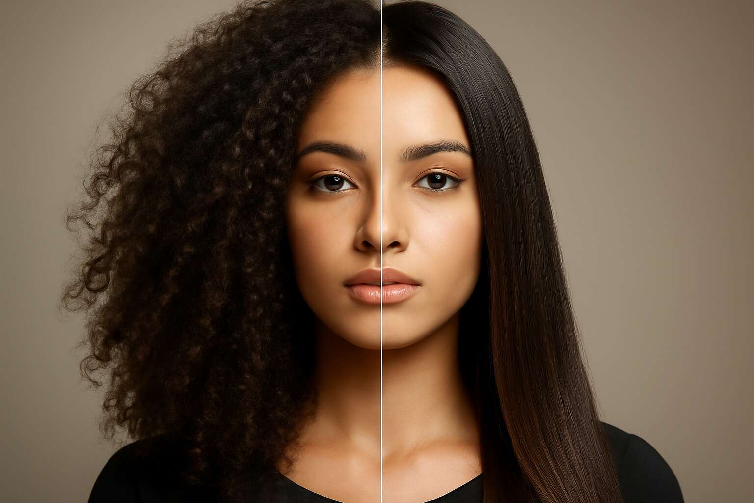 when curly hair goes straight