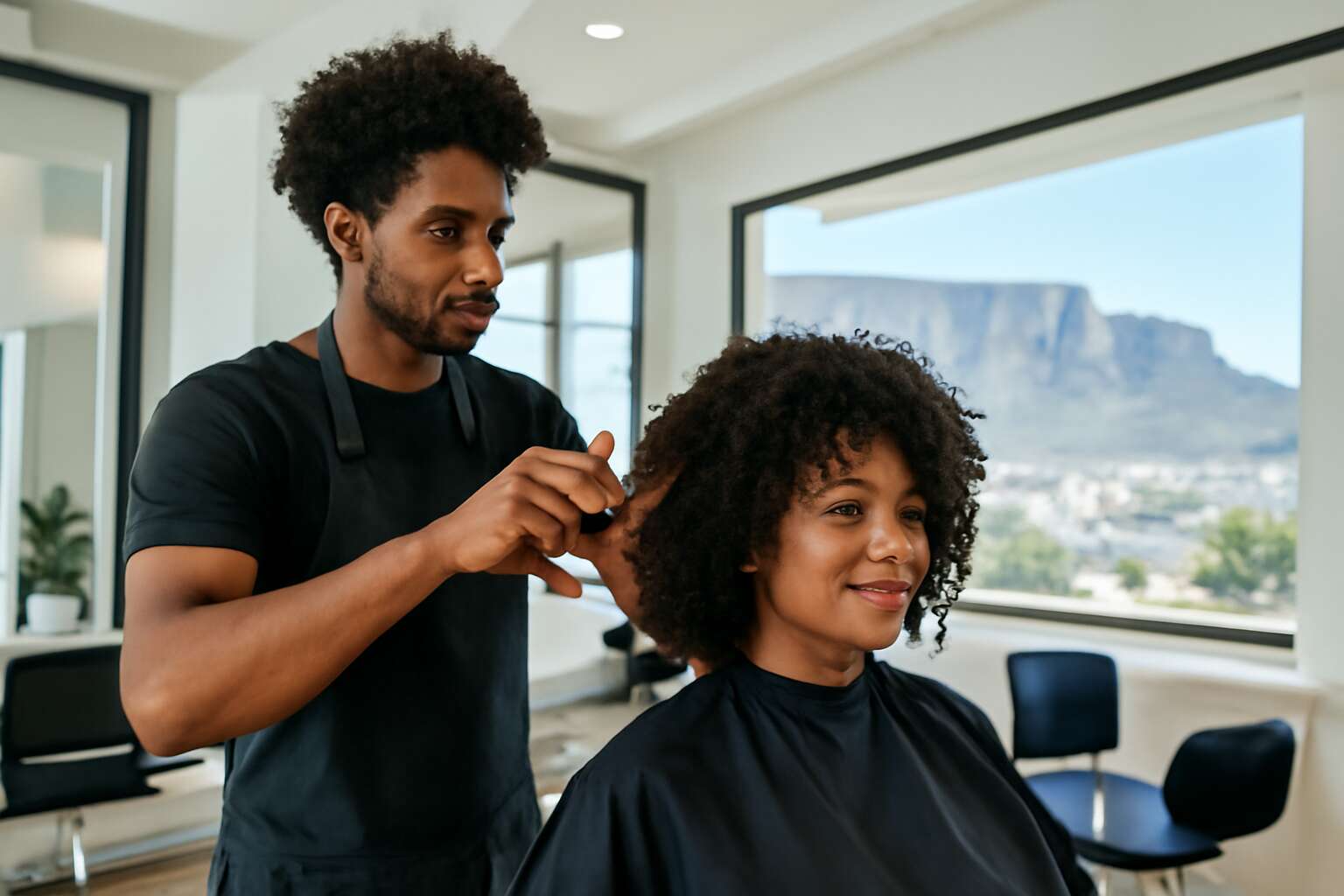 curly hair stylist cape town
