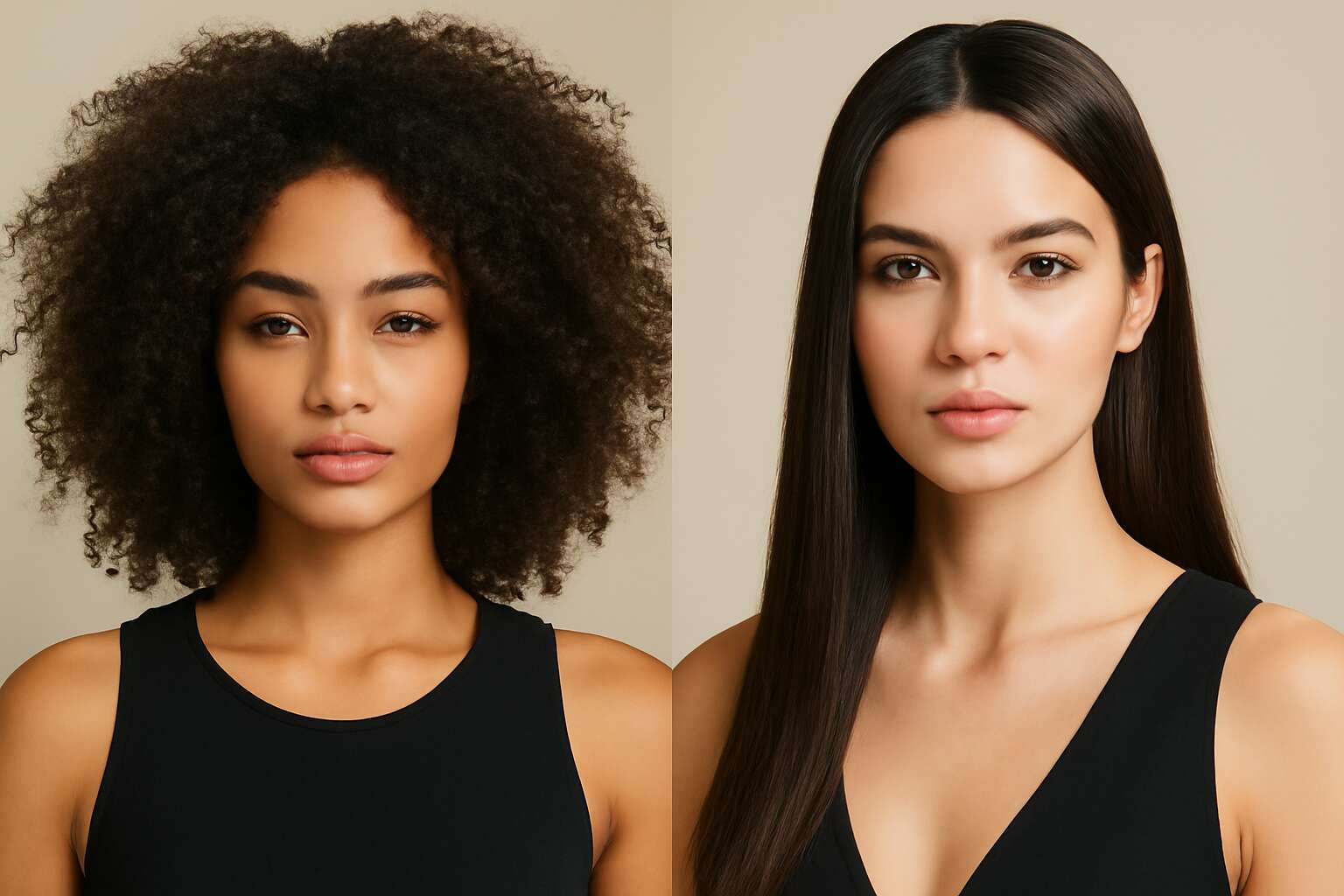 curly hair or straight hair more attractive