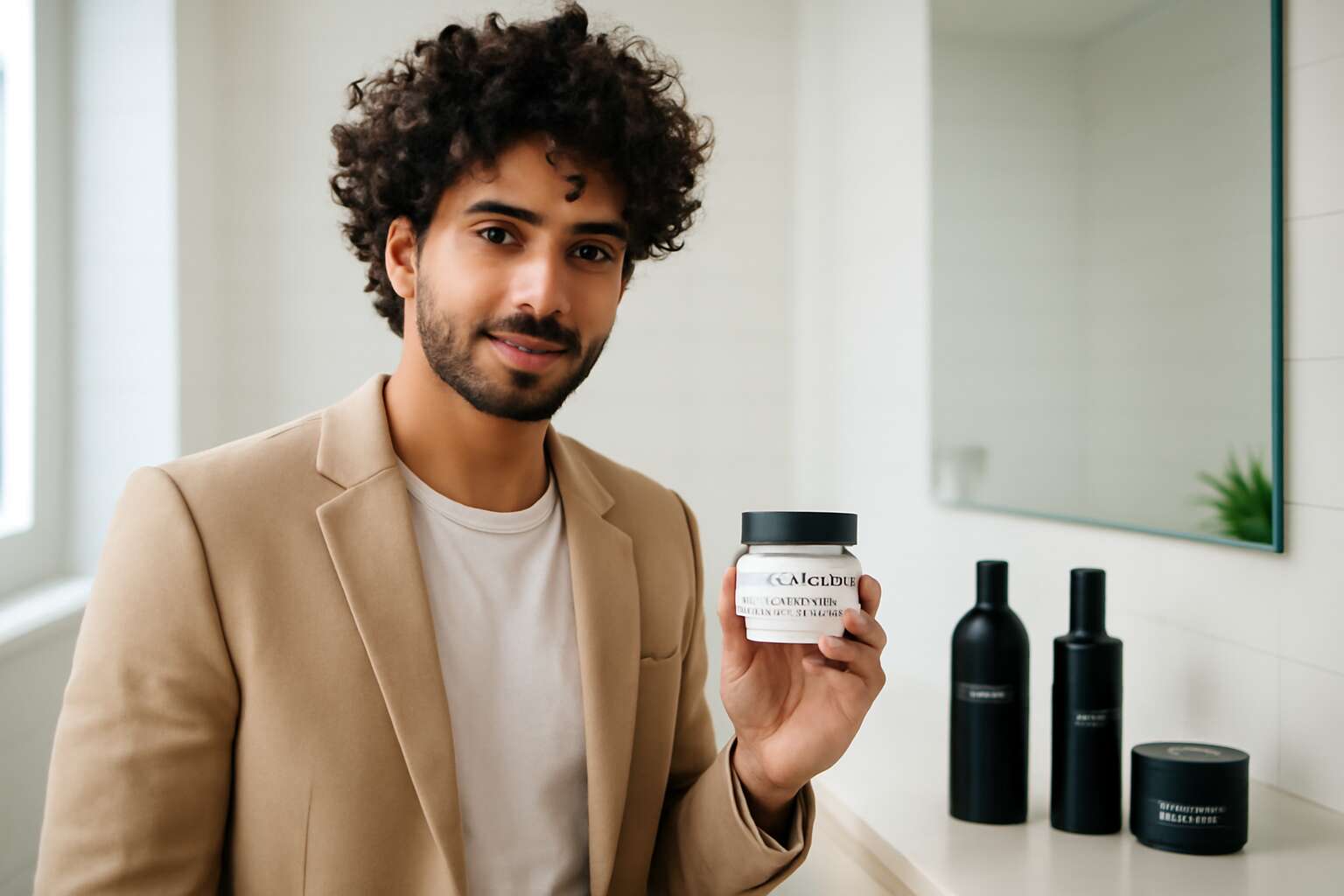 curly hair products man