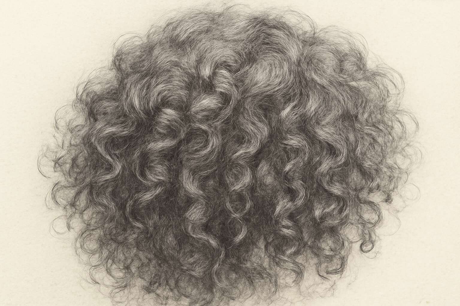 curly hair drawing