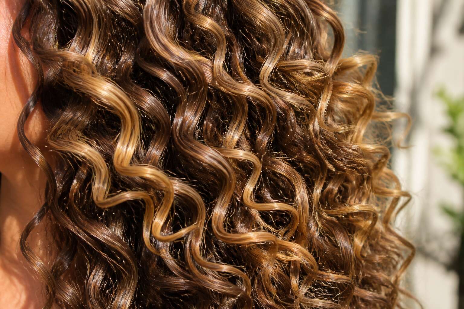 curly hair highlights